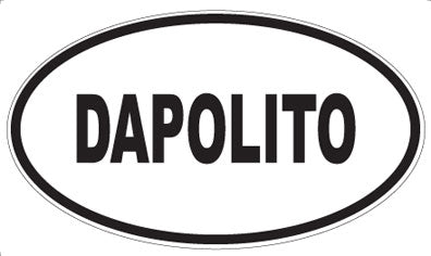 DAPOLITO - Oval Sticker