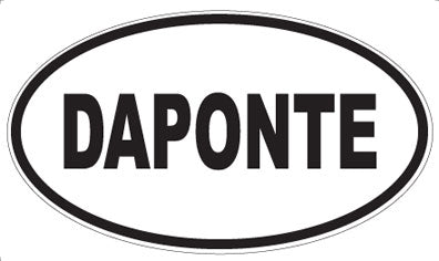 DAPONTE - Oval Sticker