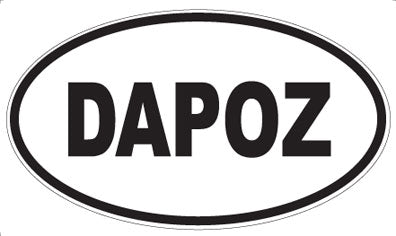 DAPOZ - Oval Sticker
