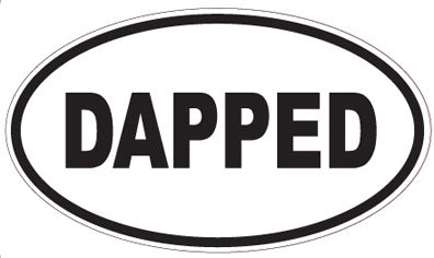 DAPPED - Oval Sticker