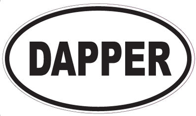 DAPPER - Oval Sticker