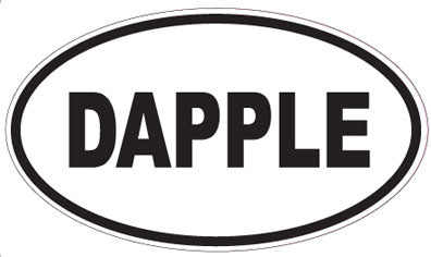 DAPPLE - Oval Sticker