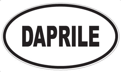DAPRILE - Oval Sticker