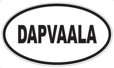 DAPVAALA - Oval Sticker