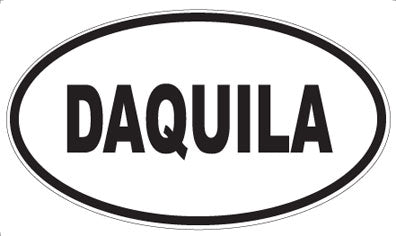 DAQUILA - Oval Sticker