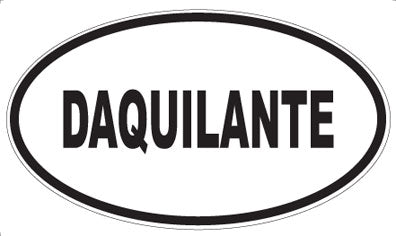 DAQUILANTE - Oval Sticker