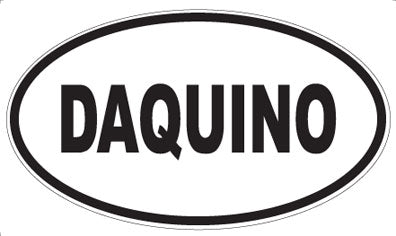 DAQUINO - Oval Sticker