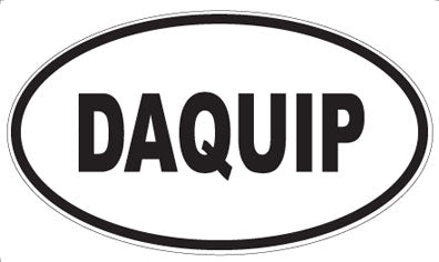 DAQUIP - Oval Sticker