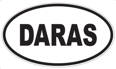 DARAS - Oval Sticker