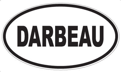 DARBEAU - Oval Sticker