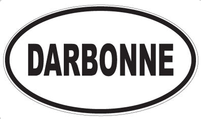 DARBONNE - Oval Sticker