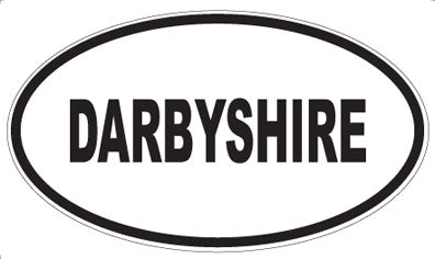 DARBYSHIRE - Oval Sticker