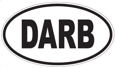 DARB - Oval Sticker