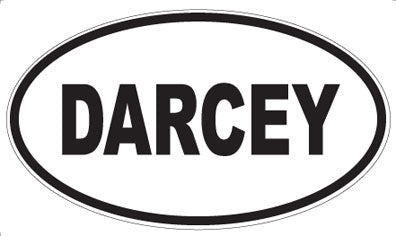 DARCEY - Oval Sticker