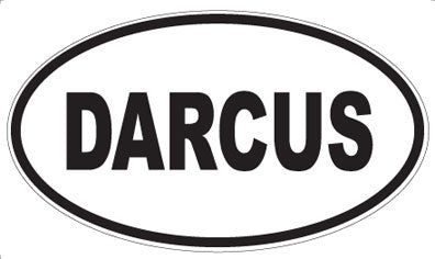 DARCUS - Oval Sticker