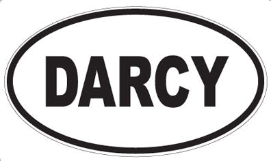 DARCY - Oval Sticker