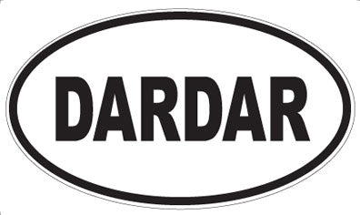 DARDAR - Oval Sticker