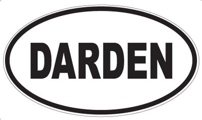 DARDEN - Oval Sticker