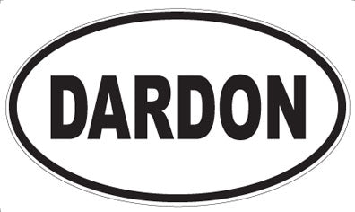 DARDON - Oval Sticker