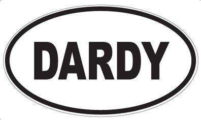 DARDY - Oval Sticker