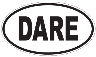DARE - Oval Sticker