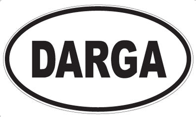 DARGA - Oval Sticker