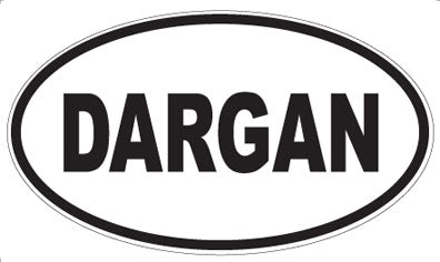 DARGAN - Oval Sticker