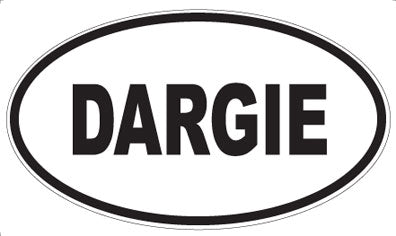 DARGIE - Oval Sticker