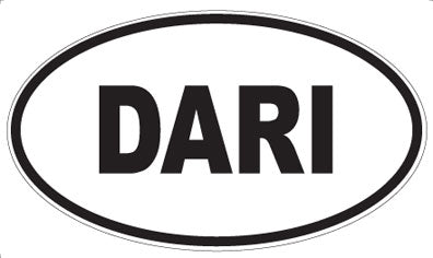 DARI - Oval Sticker