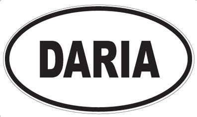 DARIA - Oval Sticker