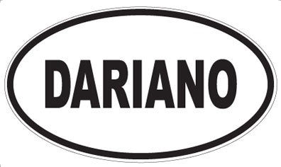 DARIANO - Oval Sticker