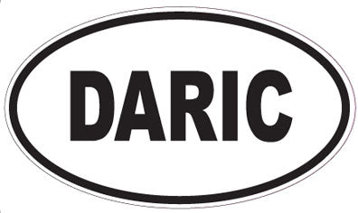 DARIC - Oval Sticker