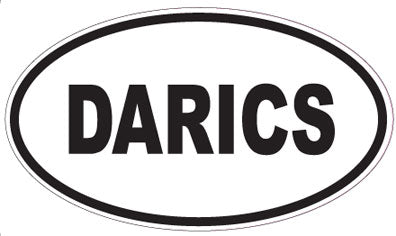 DARICS - Oval Sticker