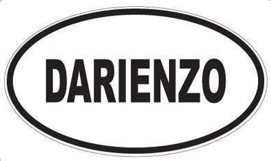 DARIENZO - Oval Sticker
