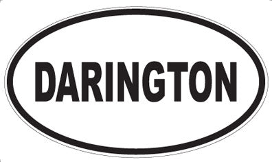 DARINGTON - Oval Sticker