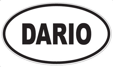 DARIO - Oval Sticker
