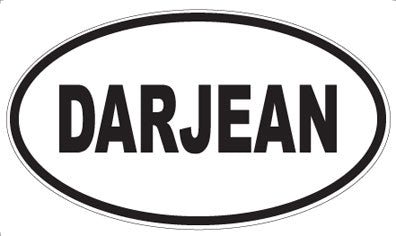 DARJEAN - Oval Sticker