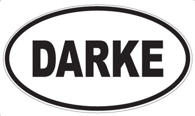 DARKE - Oval Sticker