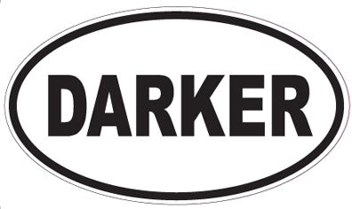 DARKER - Oval Sticker
