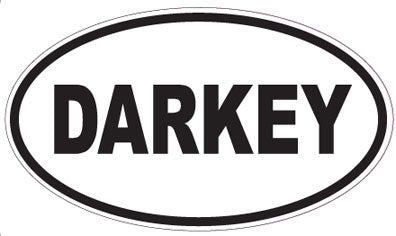 DARKEY - Oval Sticker