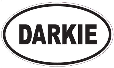 DARKIE - Oval Sticker