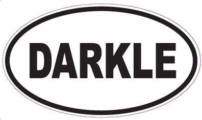 DARKLE - Oval Sticker