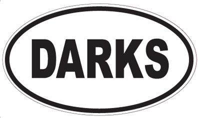 DARKS - Oval Magnet