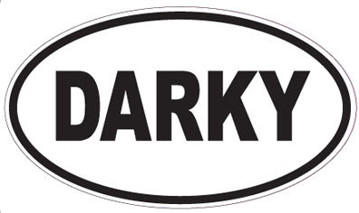 DARKY - Oval Sticker
