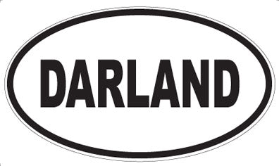 DARLAND - Oval Sticker