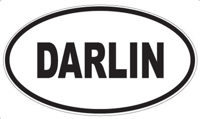DARLIN - Oval Sticker