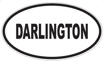 DARLINGTON - Oval Sticker