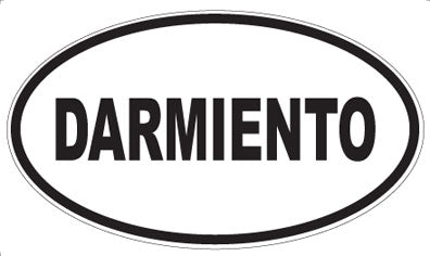 DARMIENTO - Oval Sticker