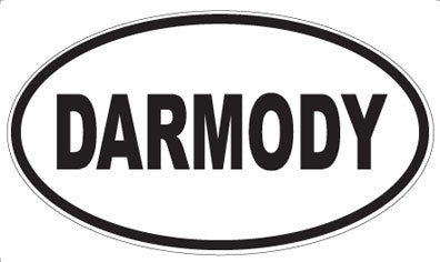 DARMODY - Oval Sticker