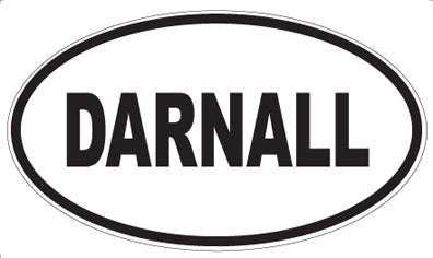 DARNALL - Oval Sticker